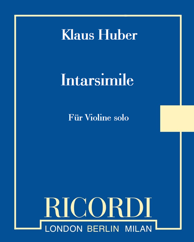 Intarsimile - Für Violine solo