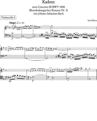 Brandenburg Concerto No. 3 in G major, BWV 1048