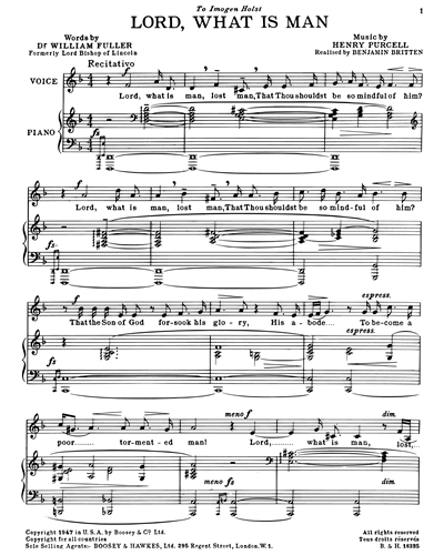 Henry Purcell Three Divine Hymns Sheet Music Nkoda