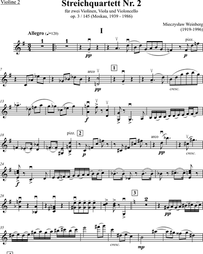 String Quartet No. 2, op. 3/145