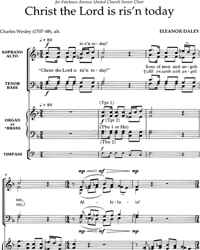 Full Score & Mixed Chorus & Organ (Alternative)
