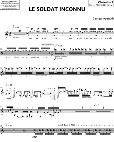 Clarinet in Bb 2/Bass Clarinet