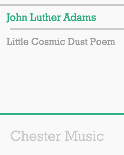 Little Cosmic Dust Poem