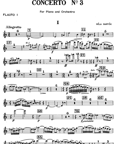 Piano Concerto No. 3, Sz. 119