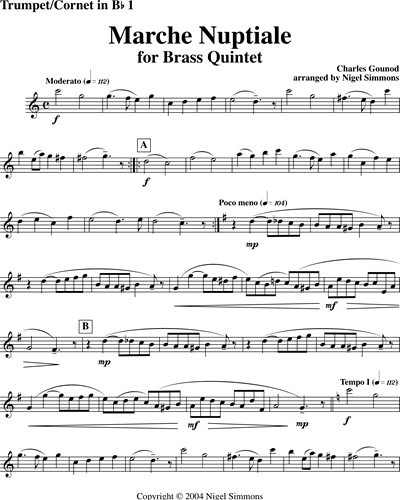 Trumpet in Bb/Cornet in Bb 1 (Alternative)