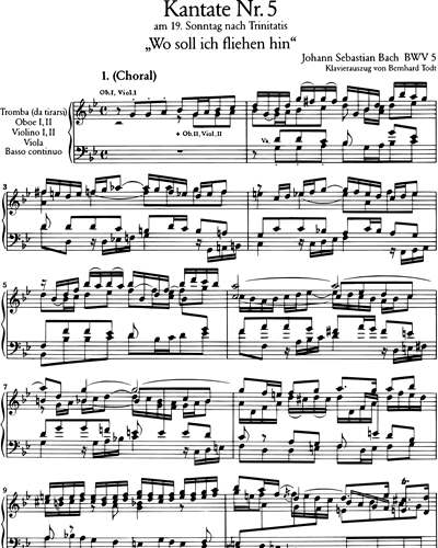 Kantate BWV 5 „Wo soll ich fliehen hin“
