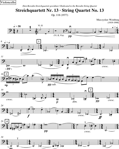 String Quartet No. 13 op. 118