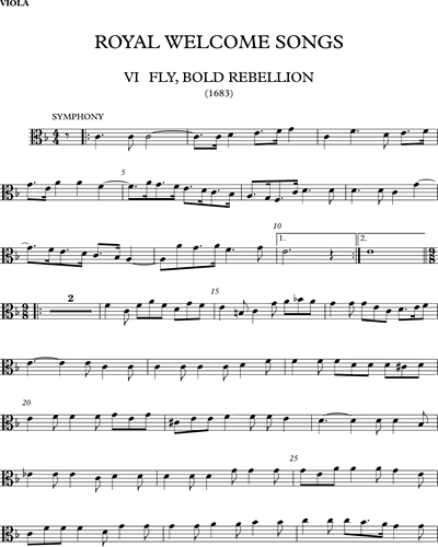 Fly, bold Rebellion! (A Royal Welcome Song)