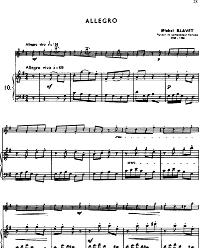 La Flûte Classique, Vol. 4: Allegro in G major