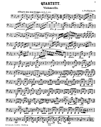 String Quartet in E-flat major, op. 51