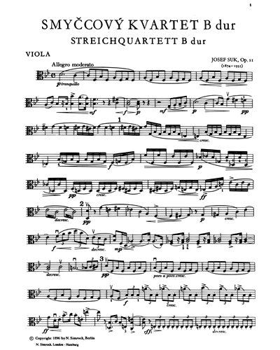 String Quartet in B-flat major, op. 11