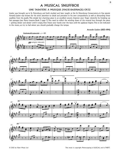 A Musical Snuffbox Op.32