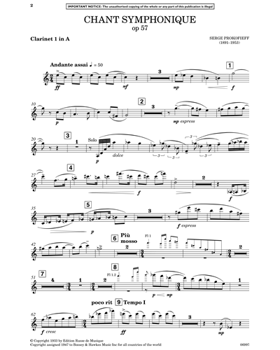 Clarinet 1 in A