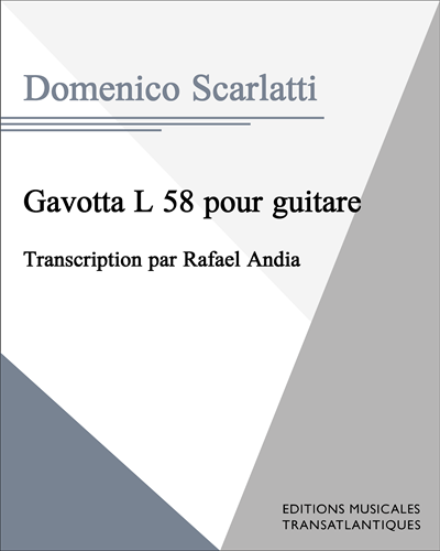 Gavotta L 58 pour guitare