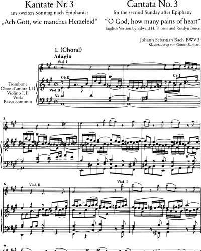 Kantate BWV 3 „Ach Gott, wie manches Herzeleid“