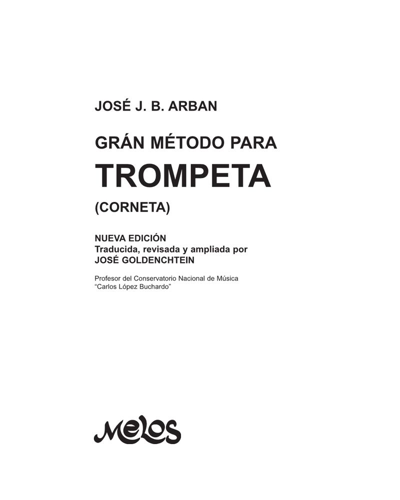 Grán método para trompeta (corneta)