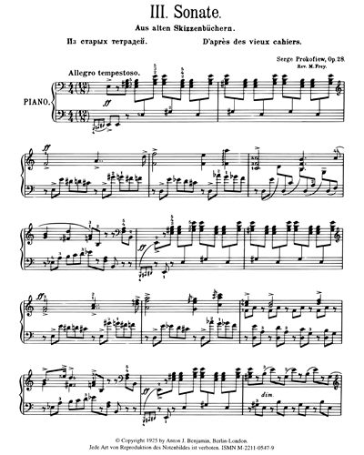 Piano Sonata No. 3 in A minor, op. 28