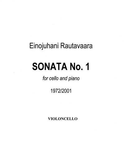 Sonata for Cello No. 1