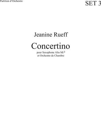 Concertino for Alto Saxophone
