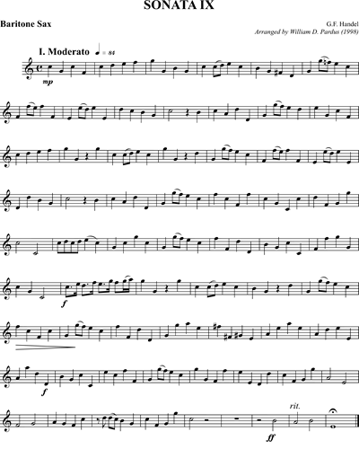 Sonata IX (from 'Dresdon Sonatas')