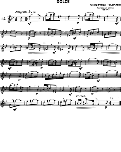 La Flûte classique Vol. 2 : Dolce in G minor
