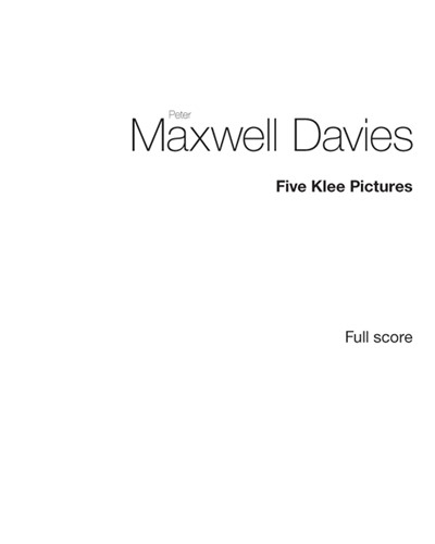 Five Klee Pictures