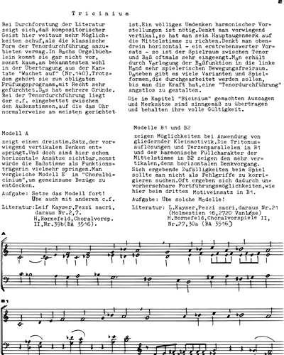 Improvisationslehrgang für Kirchenmusiker (Heft II: Tricinium)