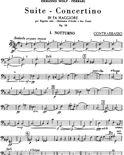 Suite - Concertino in Fa maggiore Op. 16