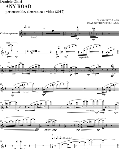 Clarinet 2/Piccolo Clarinet