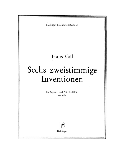 6 Two-Part Inventions, op. 68b