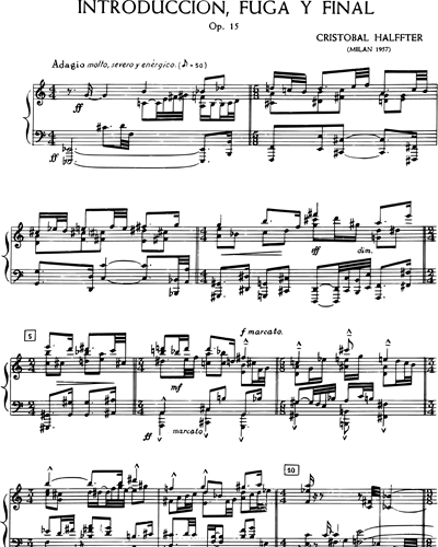 Introducción, fuga y final, Op. 15
