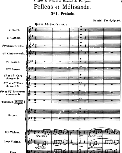 Pelléas et Mélisande, op. 80