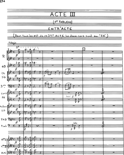 [Act 3] Opera Score