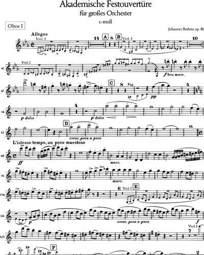 Akademische Festouvertüre c-Moll, op. 80