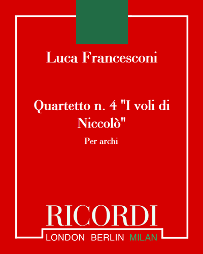 Quartetto n. 4 I voli di Niccolò