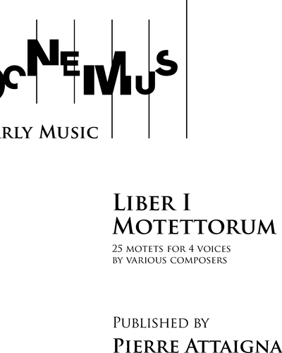 Liber I Motettorum