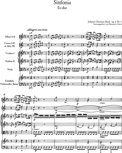 Sinfonia Es-dur op. 6 Nr. 3