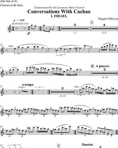 [Solo] Clarinet in Bb/Alto Saxophone