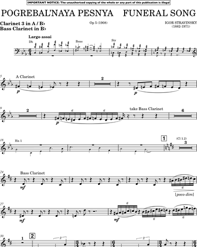 Clarinet 3 in Bb/Bass Clarinet