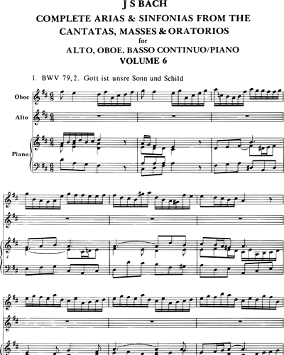 Sämtliche Arien - Bd. 6 (BWV 79, 102, 114, 159)