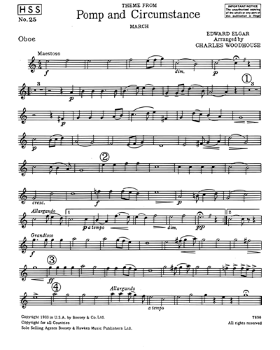 Edward Elgar Theme From Pomp Circumstance Sheet Music Nkoda