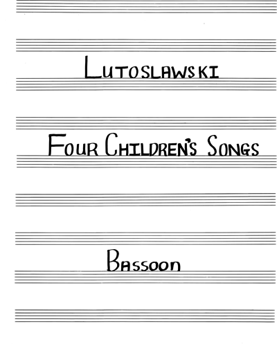 Four Children’s Songs