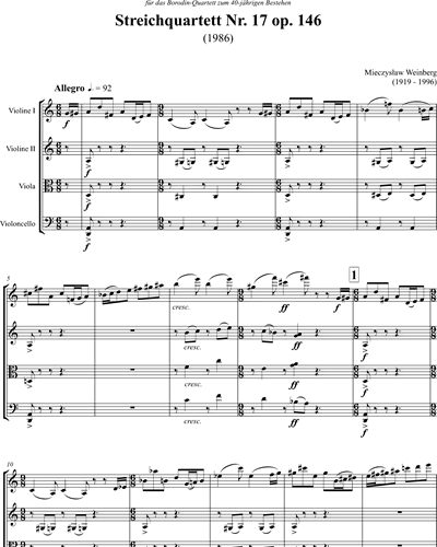 String Quartet No. 17, op. 146
