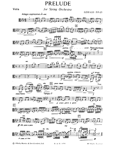 Prelude for Strings, op. 25