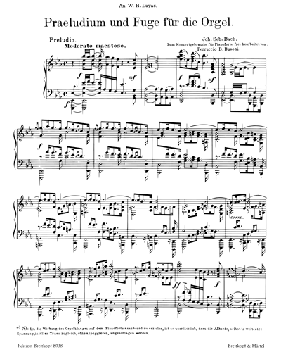 Präludium und Fuge Es-dur BWV 552
