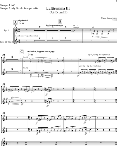 Trumpet in C/Piccolo Trumpet (Bb)