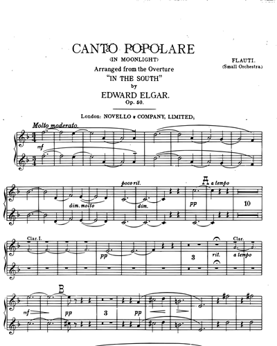Canto Popolare (from "In the South")