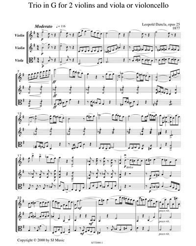 Trio in G Major, op. 25