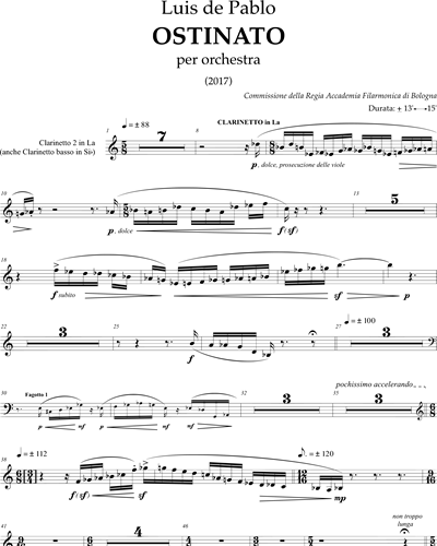 Clarinet in A 2/Bass Clarinet