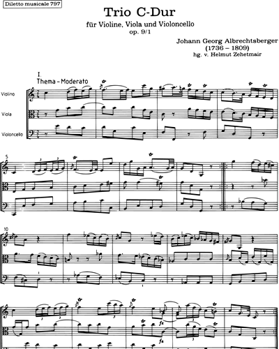 Trio in C major, op. 9 No. 1